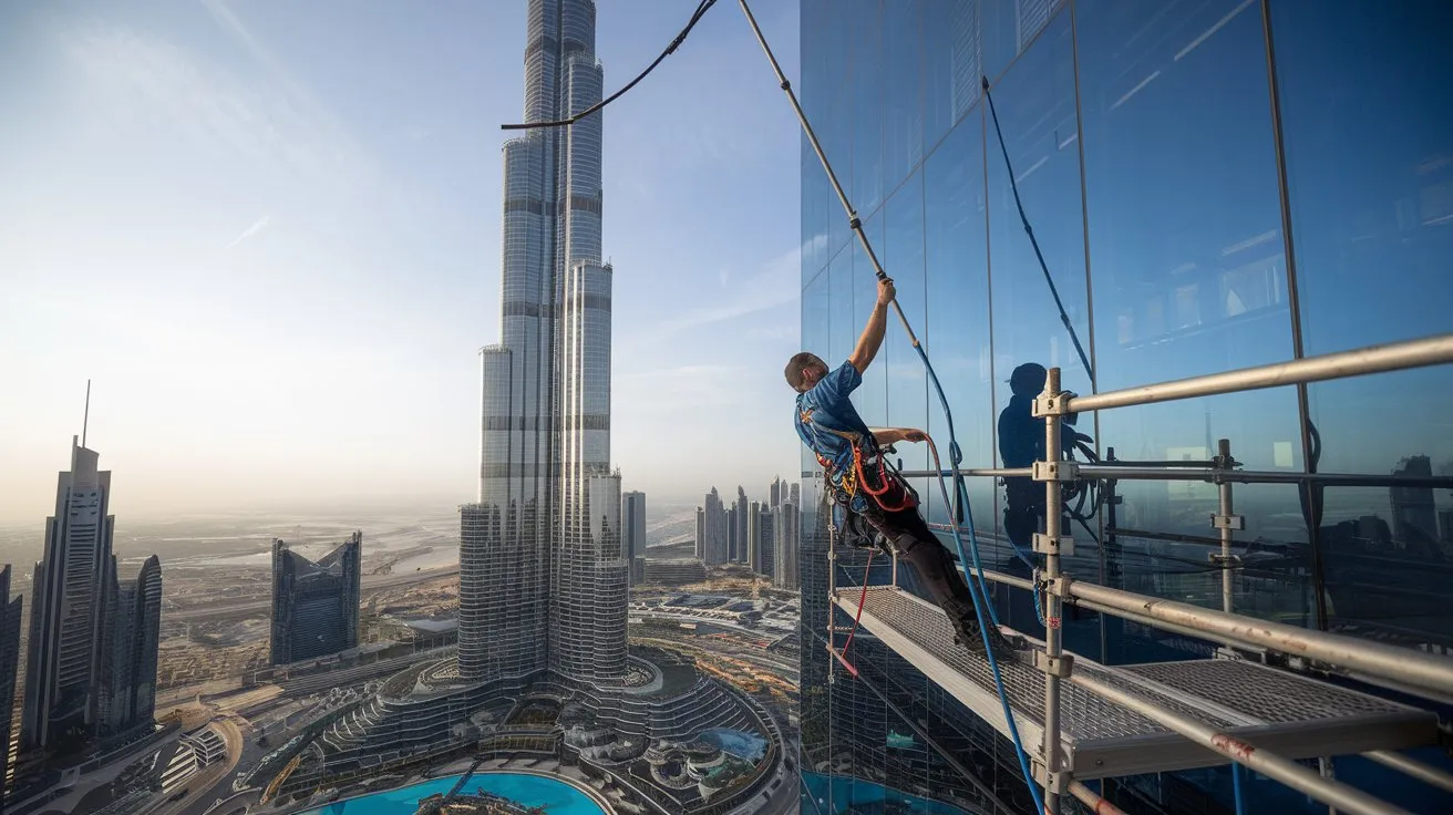 burj khalifa window cleaning job in dubai
