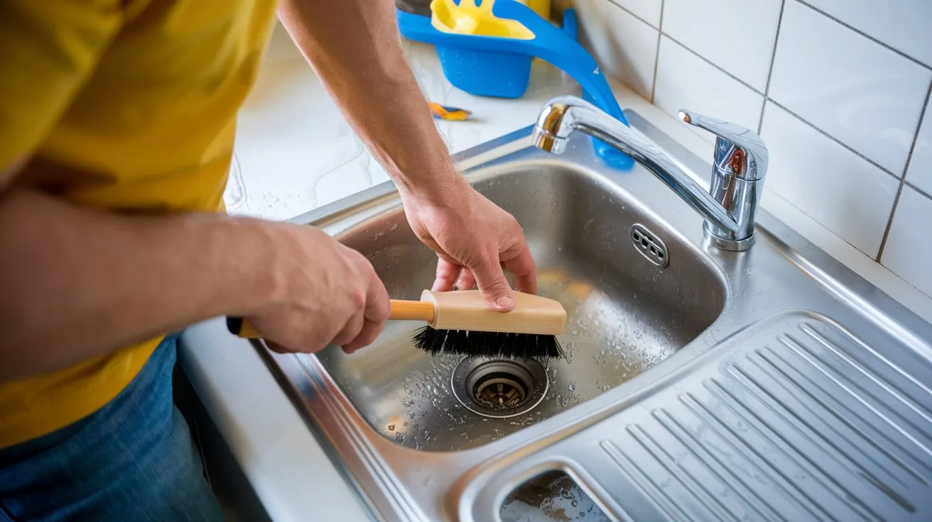 how to clean the kitchen sink drain (6)
