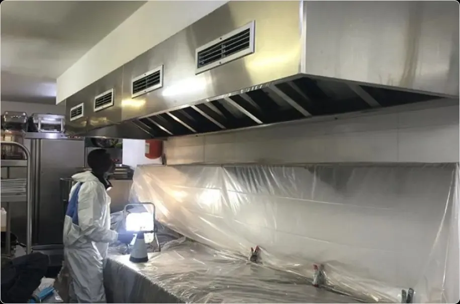 commercial kitchen hood deep cleaning dubai