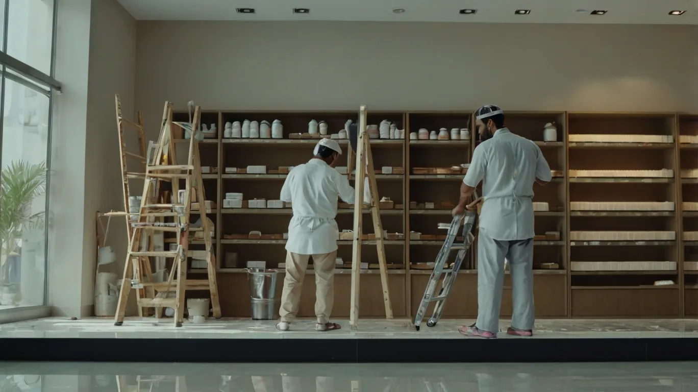 dubai clean team providing high quality store painting services