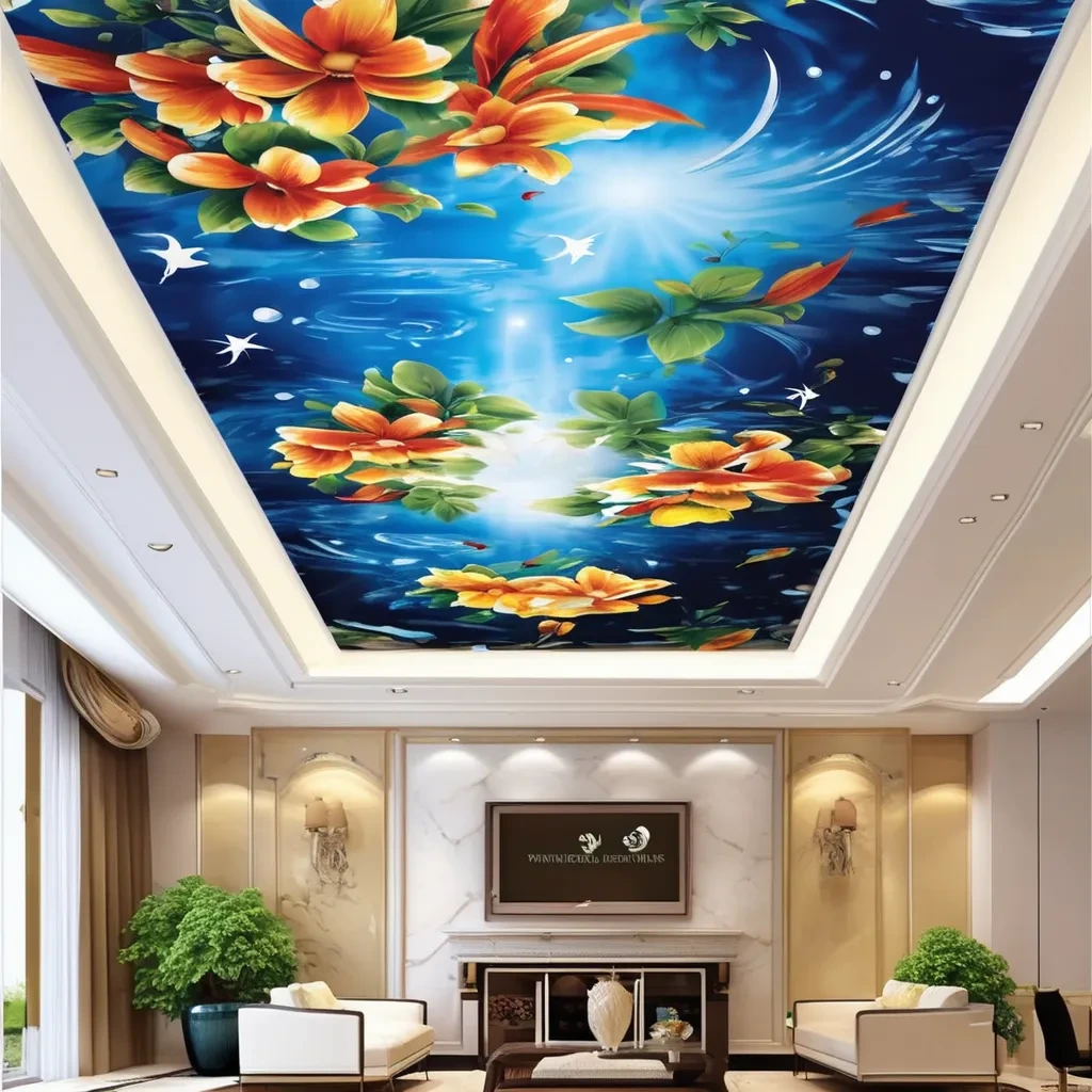 Floral Interior Ceiling Design