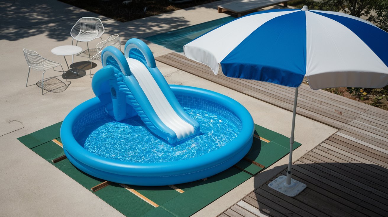 what to put under an inflatable pool on concrete (1)