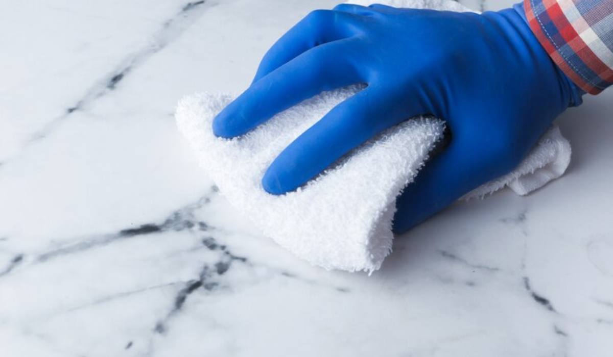 Clean Marble with Bleach