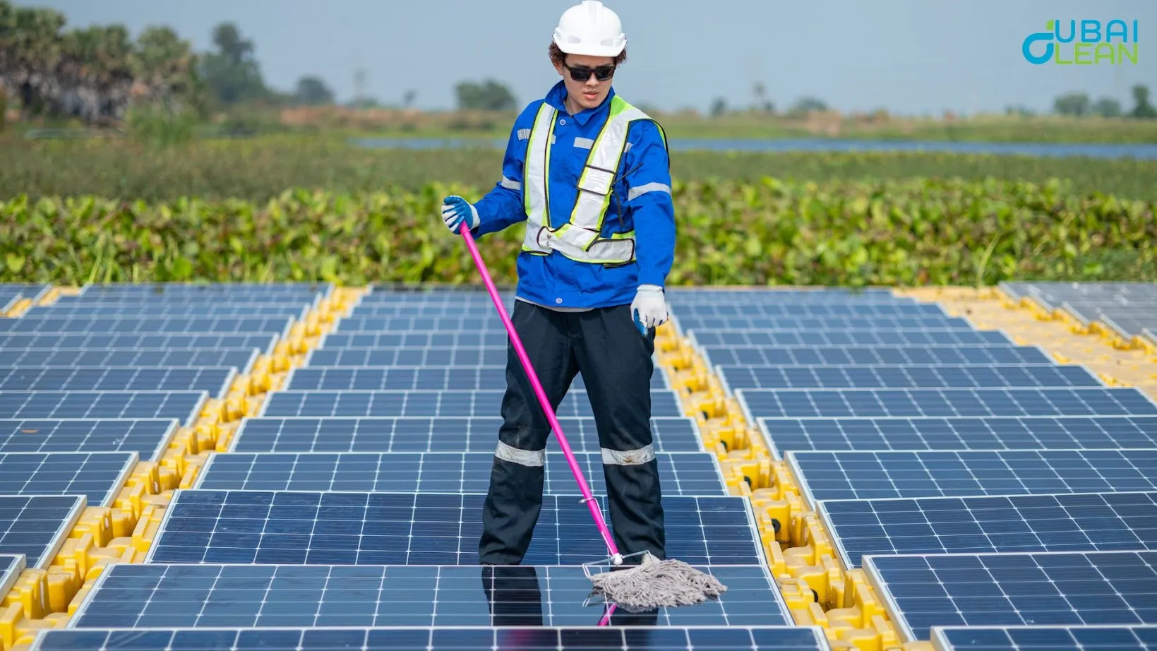 What is the best way to clean a solar panel?