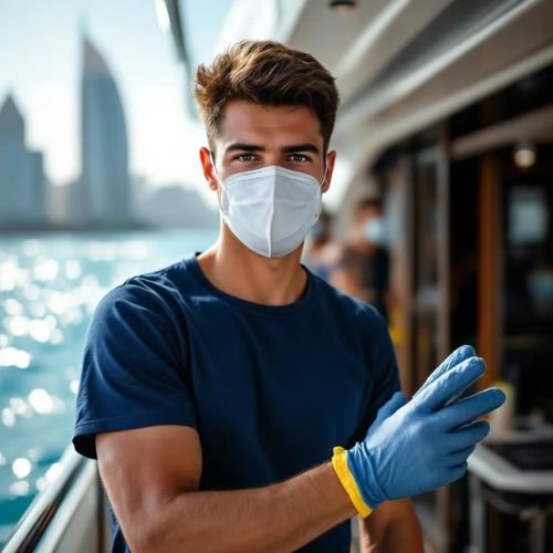 luxury yacht deep cleaning