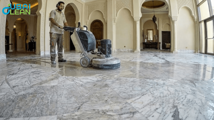 scratched marble restored