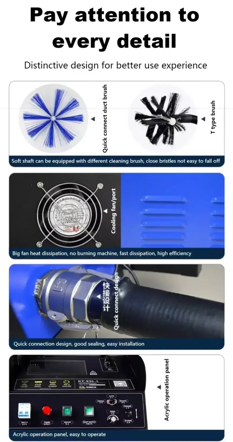 dcs air duct hvac cleaning machine dubai rotobrush kt 836a 9