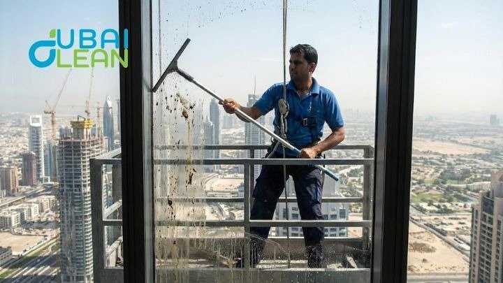 Cleaner removing window mud