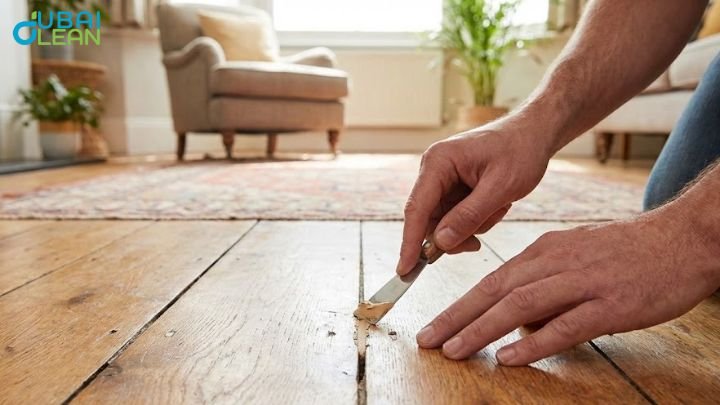 manage stop gaps and cracks in wooden floors