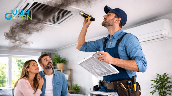 smoke smell coming from vents, ac duct smell