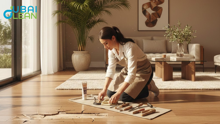 wooden floor cleaning